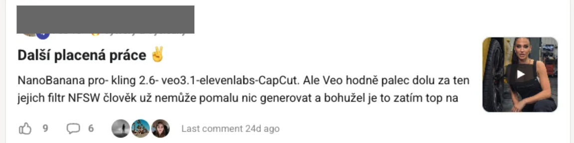 Příspěvek člena komunity